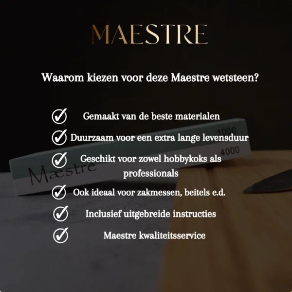 Waarom kiezen voor wetsteen 1000 4000 Maestre