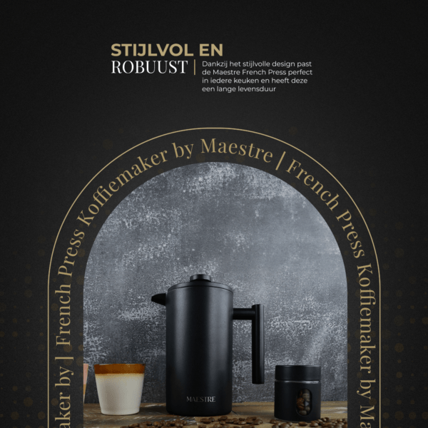 French Press Maestre Stijlvol en robuust