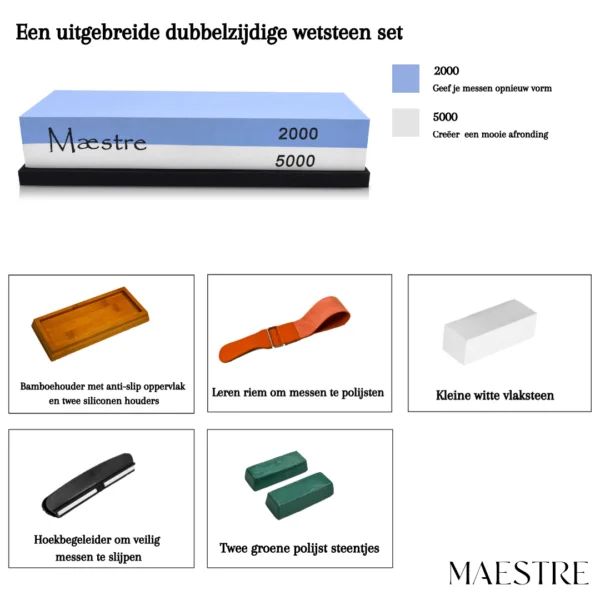 Slijpsteen voor messen 2000 5000 Maestre