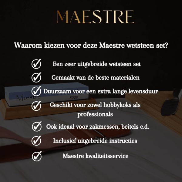 Waarom kiezen voor wetsteen 2000 5000 Maestre